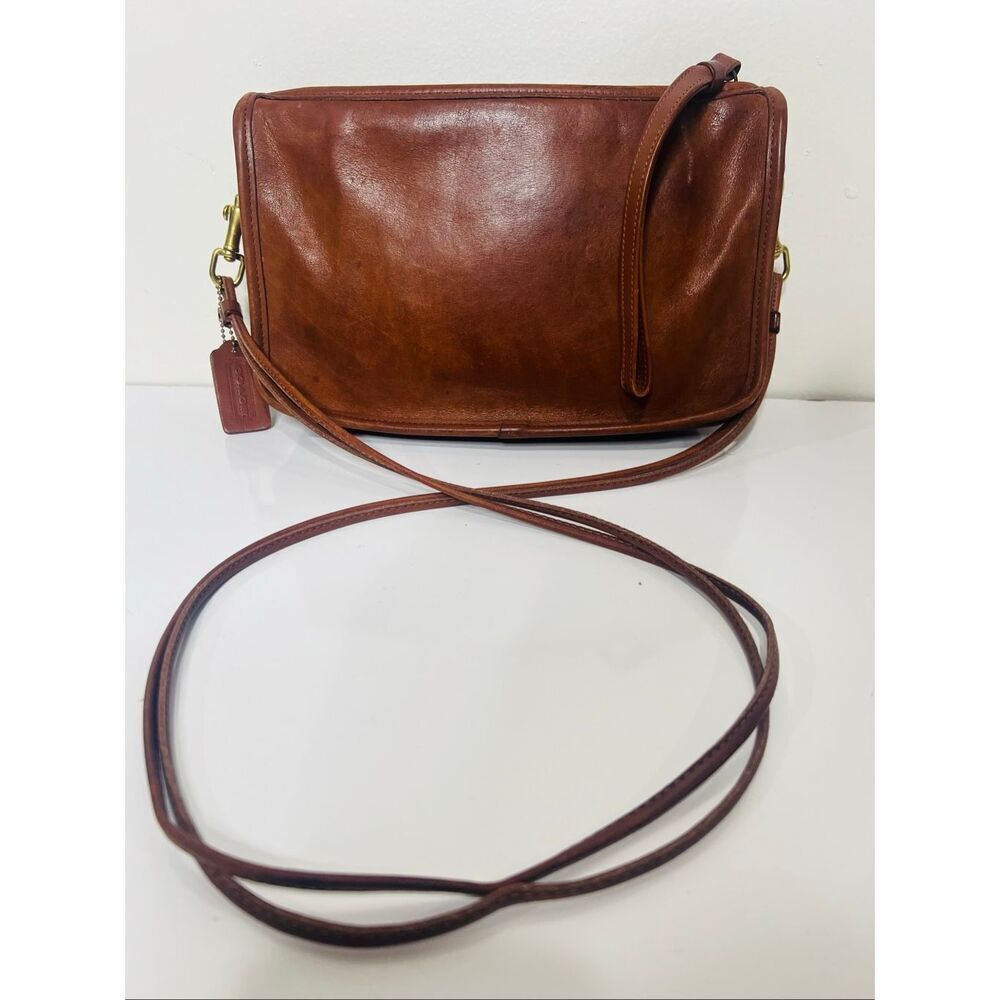 Coach Vintage Brown Basic Bag Bonnie Cashin 1970's Detachable Shoulder Straps Zi